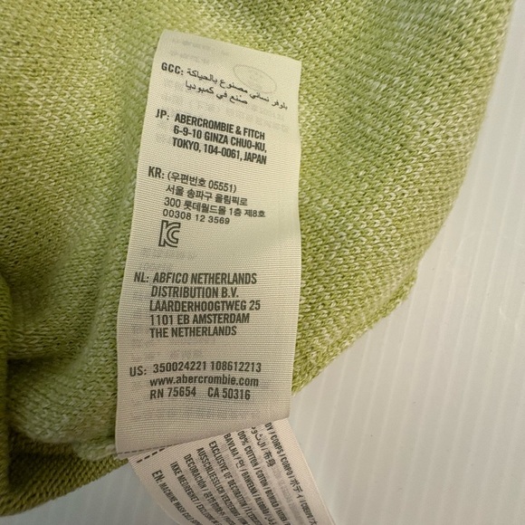 Hollister Olive Patterned Crew Neck Sweater - Picture 8 of 11